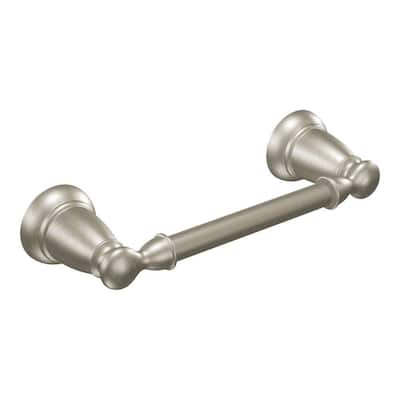 Banbury Pivoting Double Post Toilet Paper Holder in Spot Resist Brushed Nickel