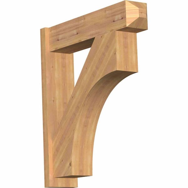 Ekena Millwork 8 in. x 36 in. x 32 in. Western Red Cedar Westlake Craftsman Smooth Outlooker