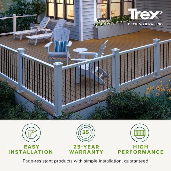 Trex 48-in L x 42-in H Classic White Aluminum Deck Railing Gate (Assembly Required)