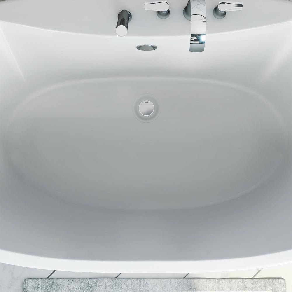 Montego 60" White Acrylic Freestanding Bathtub