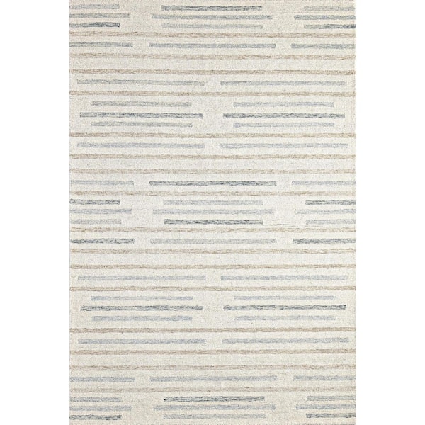Valencia Ivory/Multi 8 ft. x 10 ft. (7 ft. 6 in. x 9 ft. 6 in.) Geometric Contemporary Area Rug