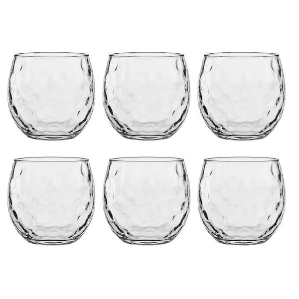 Clear Roly 15 oz. Contemporary Dishwasher Safe Wine Glass Set (Set of 6)