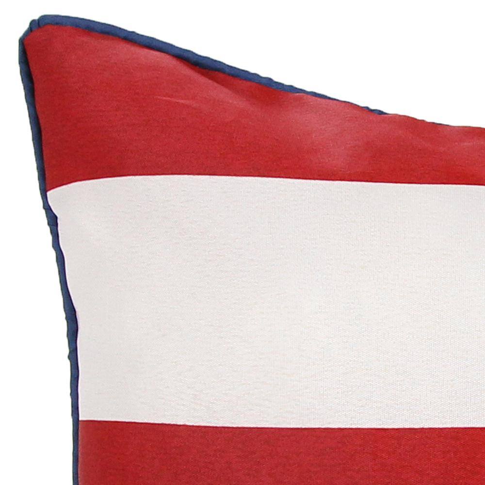 Patriotic Red, White, and Blue Outdoor Throw Pillow Set
