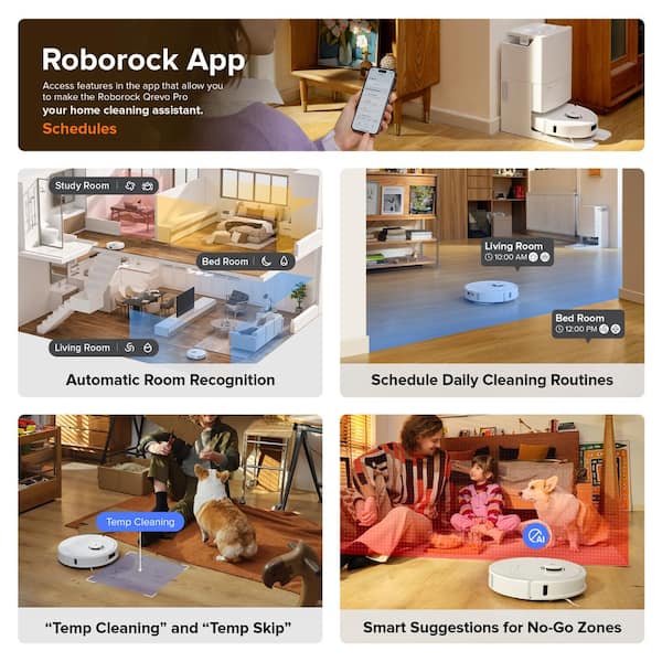 Roborock Qrevo Pro 4in Robotic Vacuum, with Lidar Smart