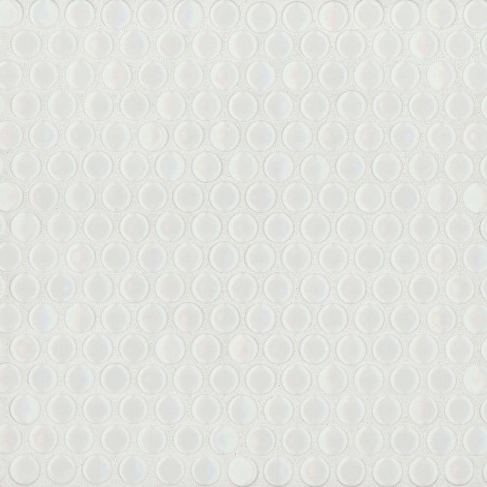 360 3/4 in. x 3/4 in. Glossy White Gloss Porcelain Mosaic Tile (10 sq. ft./Case) price history on PriceWatchPro