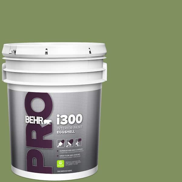 BEHR PRO 5 gal. #PPU10-03 Green Energy Eggshell Interior Paint