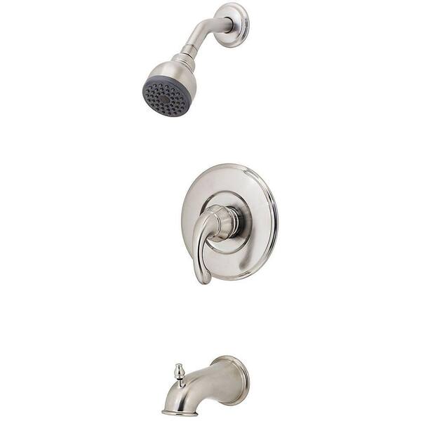 Pfister Treviso Single-Handle Tub and Shower Faucet Trim Kit in Brushed Nickel (Valve Not Included)