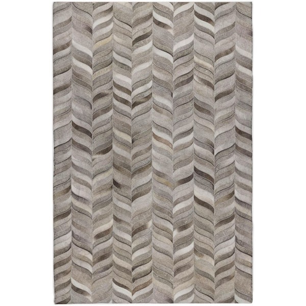 Dream Shag Premium Machine Washable Abstract ADS106 Gray 10 ft. x 14 ft. Area Rug