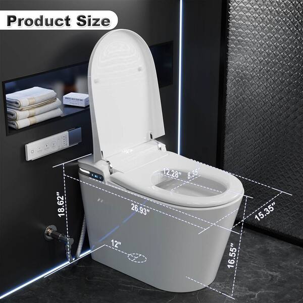 GIVING TREE Smart Toilet Bidet with Warm Air Dryer and Aroma Diffusion