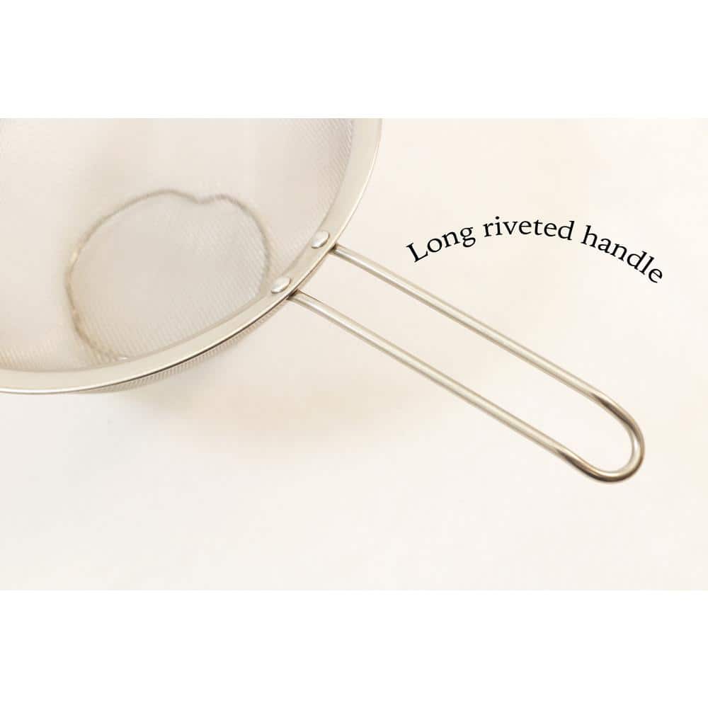 Stainless Steel 9-Inch Strainer with Hanging Hook