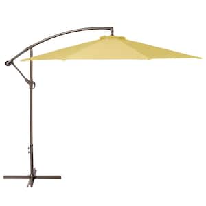 Duck Covers 10 ft. Cantilever Patio Umbrella in Straw