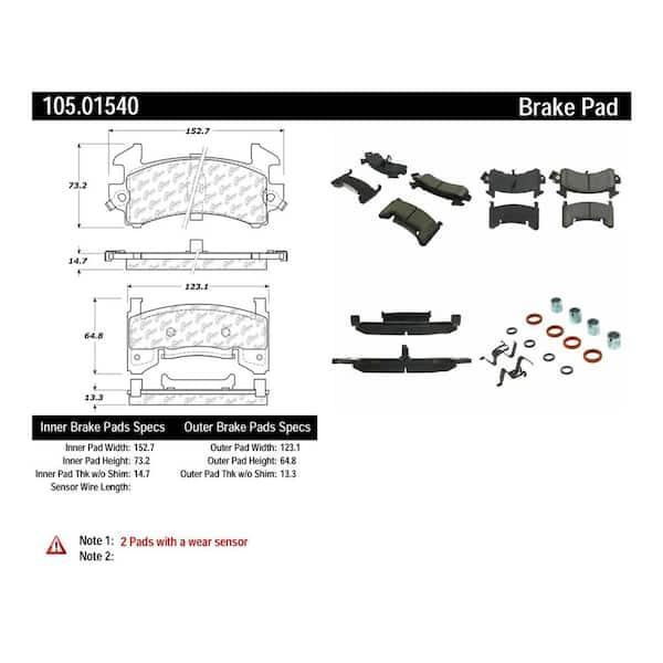 Centric Parts Disc Brake Pad Set