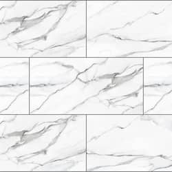 Lifeproof Mountain Brook Marble 22 MIL x 18.5 in. W x 37 in. L Click Lock Waterproof Vinyl Tile Flooring (19.1 sq. ft./Case)