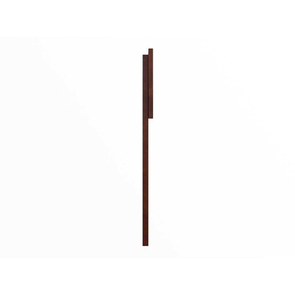 Walnut Queen Solid Wood Panel Headboard with USB Charger
