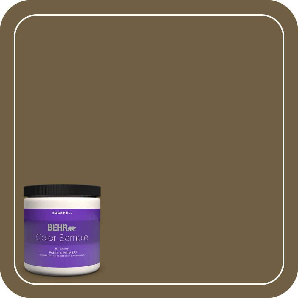 8 oz. #360F-7 Olive Shadow Eggshell Enamel Interior Paint & Primer Color Sample price history on PriceWatchPro
