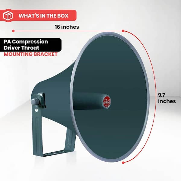 【Re:VIBRATION】Pro-Symphony for Horn Ahfiwaso 16 in. Outdoor Weatherproof PA Paging Horn Loud