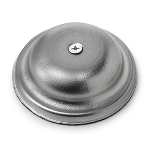 4 in. Plastic Bell Cleanout Cover Plate in Chrome