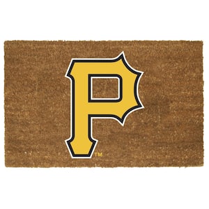 Pittsburgh Pirates 19.5 in. x 29.5 in. Coir Fiber Colored Logo Door Mat