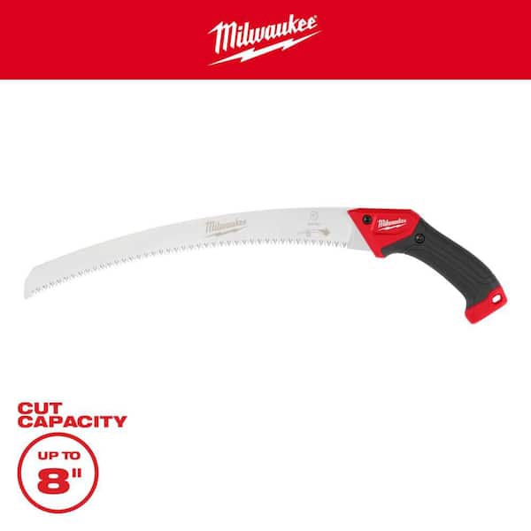 14 in. High Carbon Steel Blade Fixed Pruning Saw with Ergonomic Handle and Reversible Scabbard