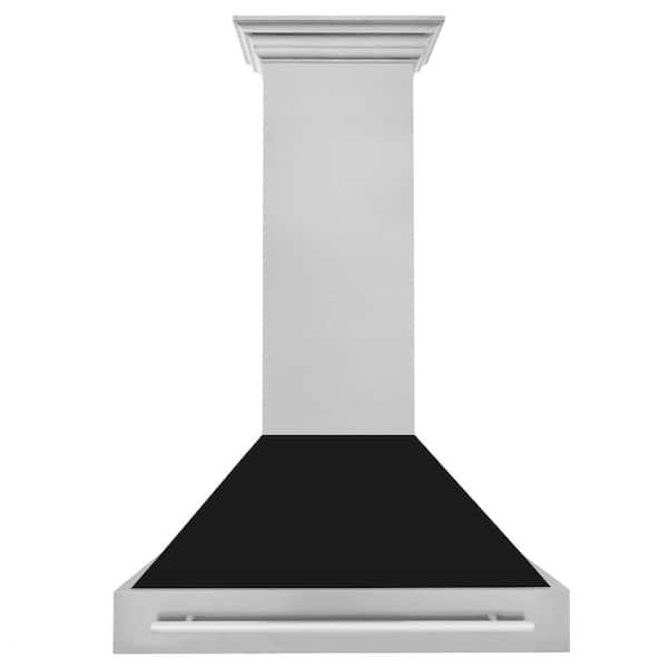 ZLINE Kitchen and Bath 30 in. 700 CFM Ducted Vent Wall Mount Range Hood in  Fingerprint Resistant Stainless Steel 8654SNX-36 - The Home Depot