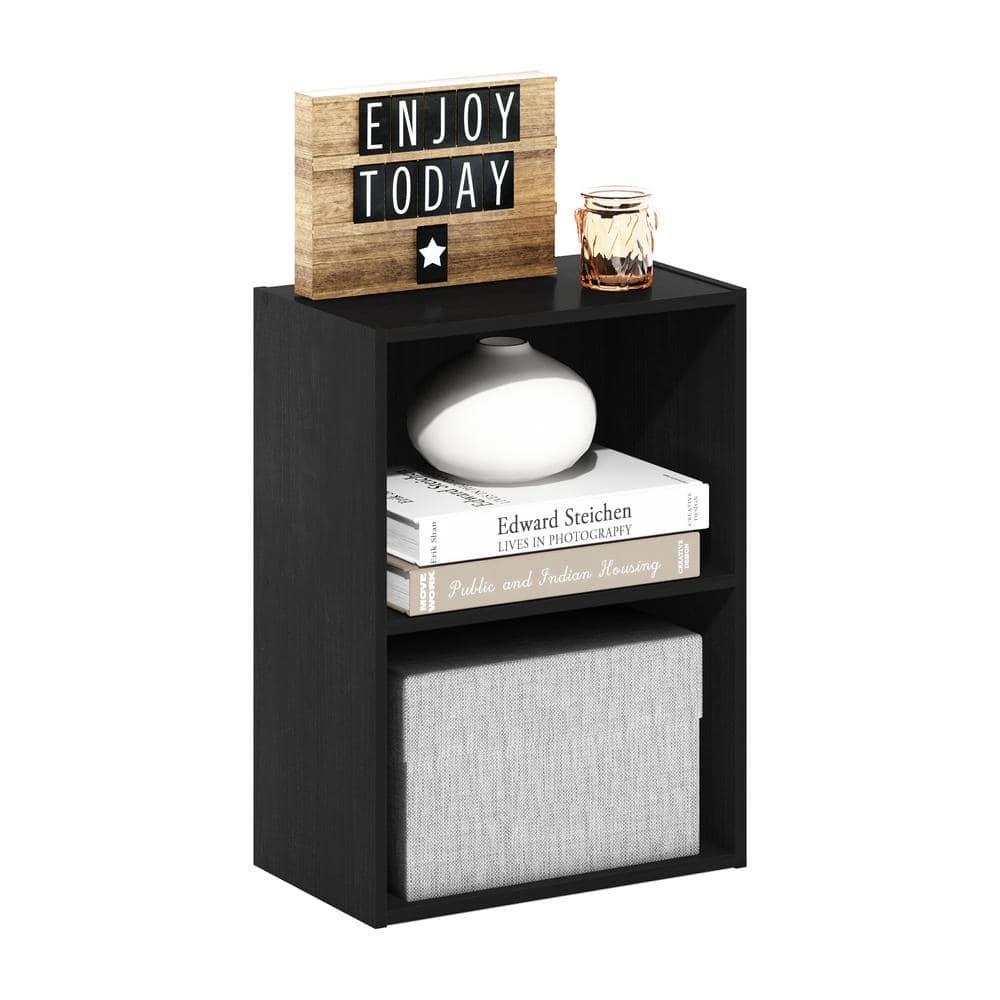 Blackwood Compact 2-Tier Stackable Open Shelf Bookcase