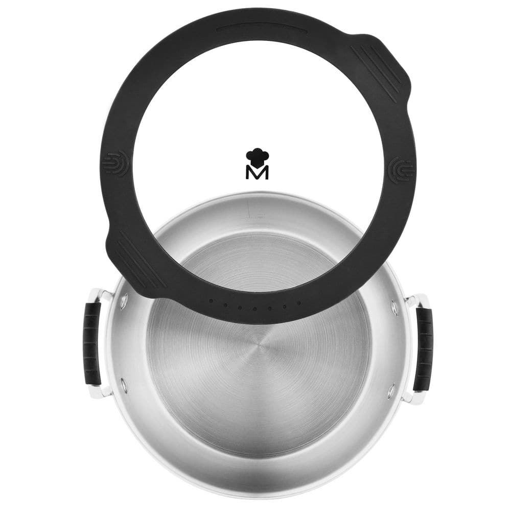 MasterPRO 7.3 Qt Stainless Steel Stock Pot with Glass Lid