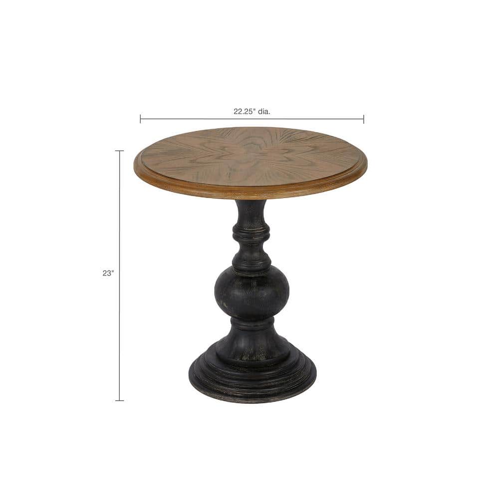Hemlock Natural 22.25 in. Dia x 23 in. H Accent Table - thumbnail 4