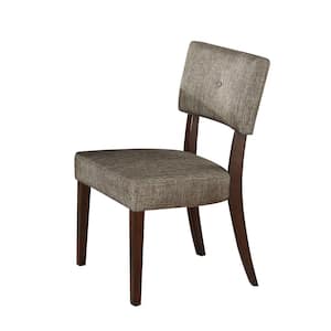 Drake Gray Fabric and Espresso Fabric Side Chair (Set of 2)
