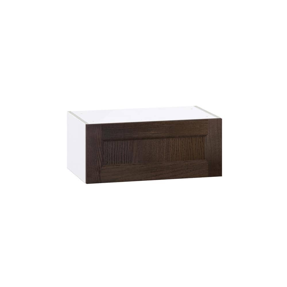 Georgetown 24 in. W x 14 in. D x 10 in. H Assembled Wall Bridge Kitchen Cabinet in Chestnut with Lift Up Door price history on PriceWatchPro