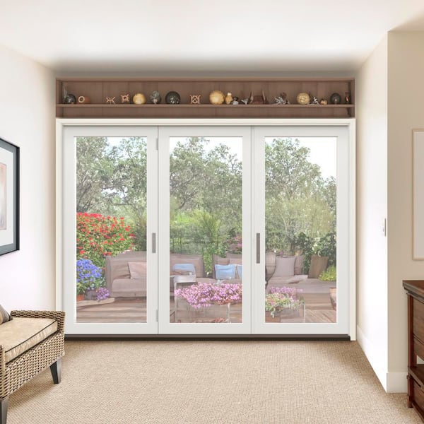 JELD-WEN 108 in. x 80 in. F4500 Right-Hand White Fiberglass 3