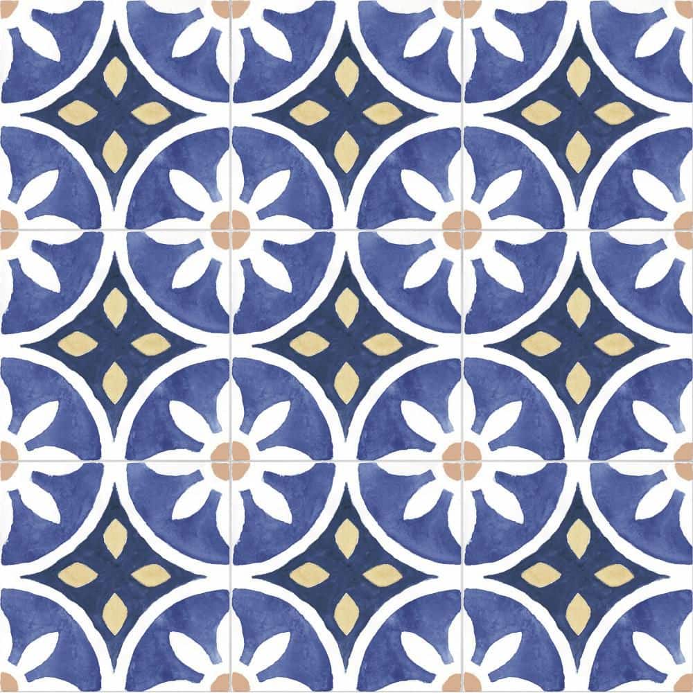 Santorini Coast Blue 10 in. x 10 in. Porcelain Floor and Wall Tile (10.88 sq. ft. /Case) price history on PriceWatchPro