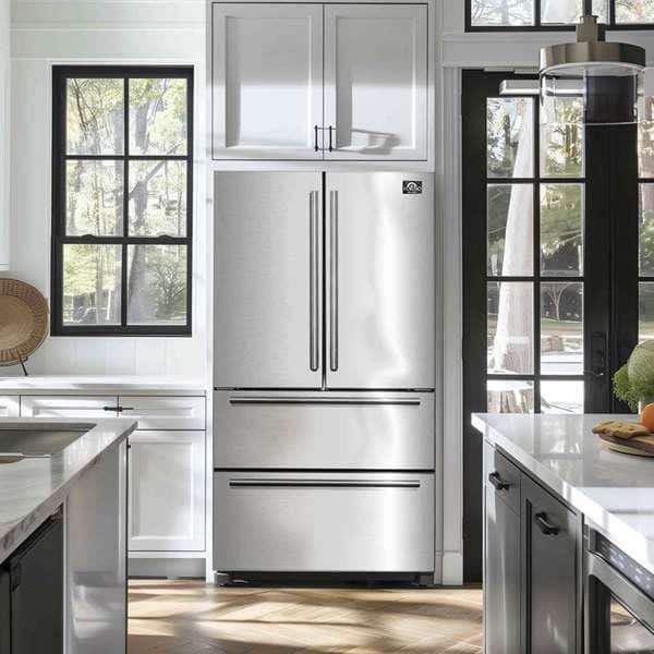 Forno Moena 36 in. 19.2 cu. ft. French Door Refrigerator with Ice