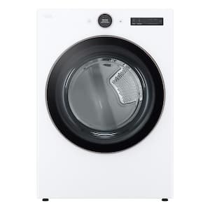 7.4 cu. ft. Vented Stackable SMART Gas Dryer in White with TurboSteam and AI Sensor Dry Technology