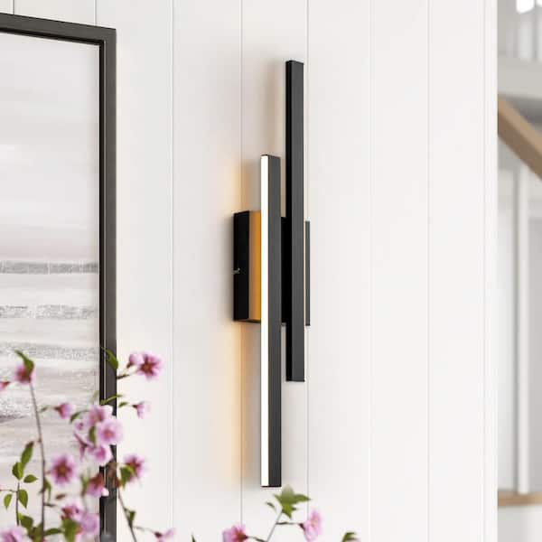Rennnsan Aaron 2 - Light Black Dimmable LED Wall Sconce WS8101-48568 ...