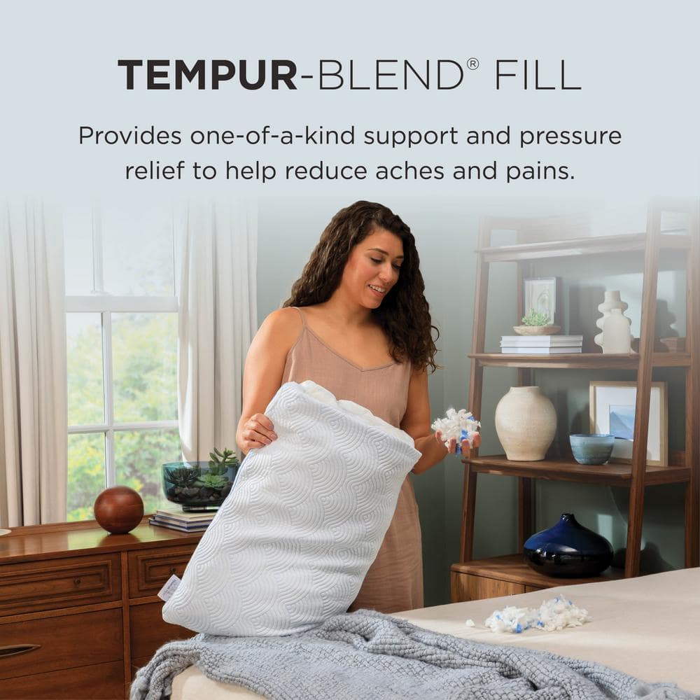 King White Memory Foam Adjustable Cooling Pillow