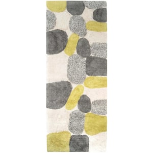 Pebbles New Willow 24 in. x 60 in. Bath Rug Runner