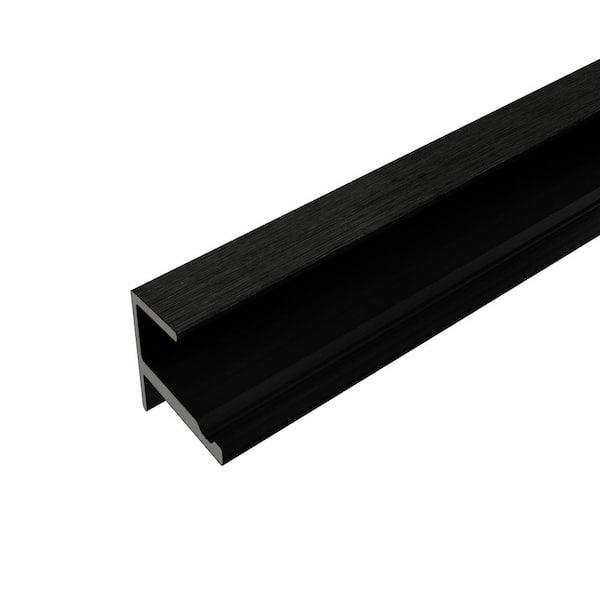 NewTechWood European Siding System 2.91 in. x 2.28 in. x 8 ft. Composite Siding F Trim Indian Ebony