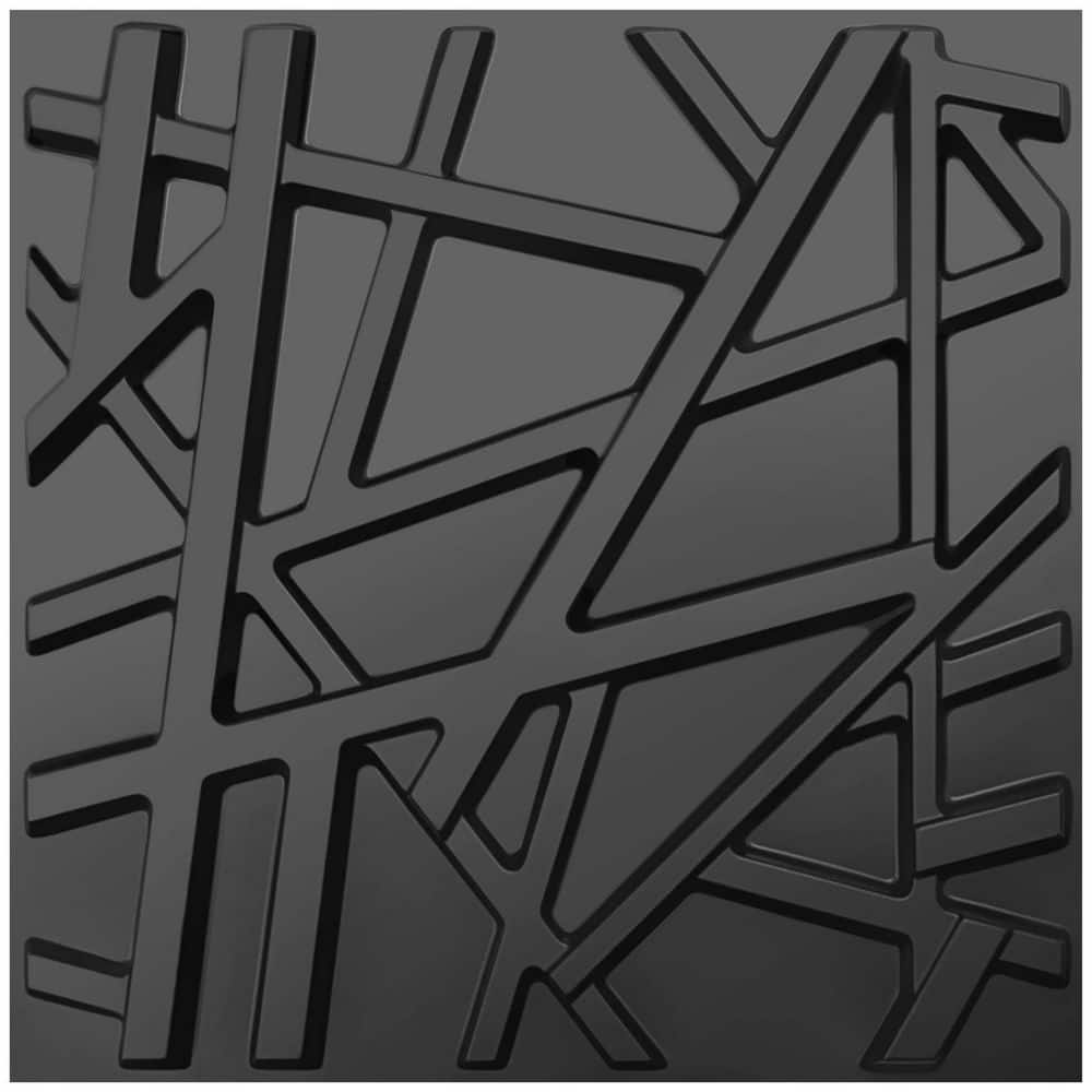 Black 3D Wall Panels for Interior Decor, 12 x 12 in. Textured Wall Covering for Living Room, Gaming Room, TV Background price history on PriceWatchPro