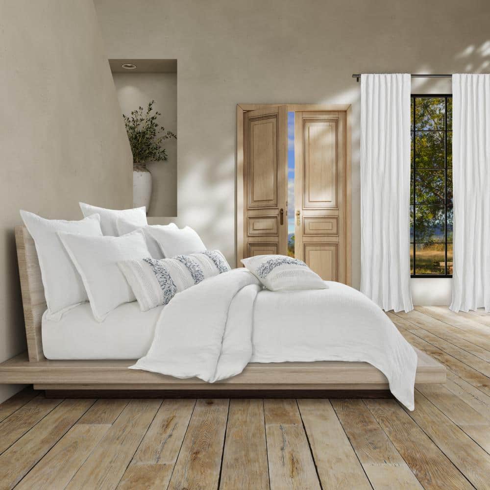 Sea cove White Cotton Full/Queen Duvet Cover