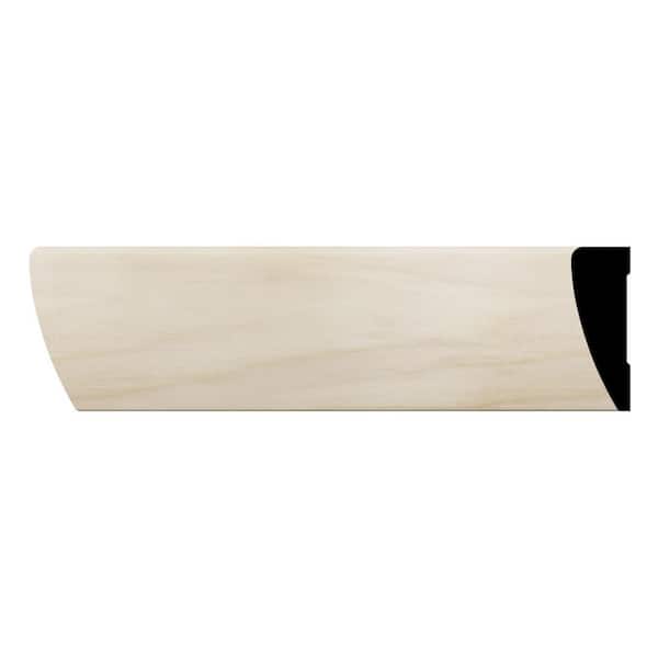 Ekena Millwork WM52 0.69 in. D x 2.25 in. W x 96 in. L Wood (Poplar) Modern Casing Moulding