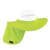 Ergodyne Lime Hard Hat Brim with Shade 6660 The Home Depot