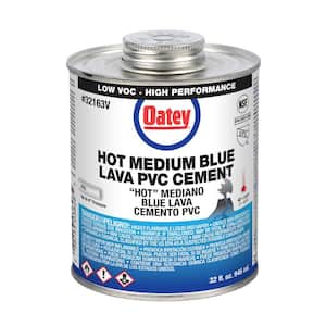 Oatey Rain-R-Shine 16 oz. Medium Blue PVC Cement 308933 - The Home