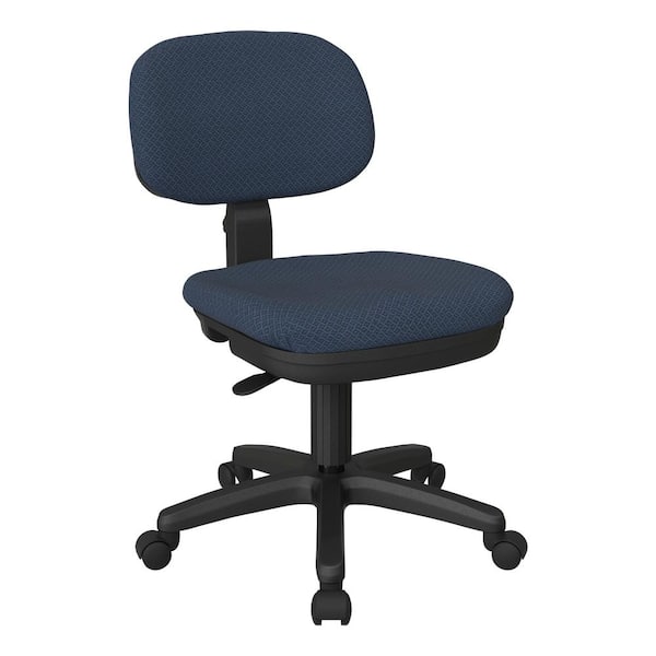 Office Star Products Basic Task Chair in Interlink Ink Blue Fabric
