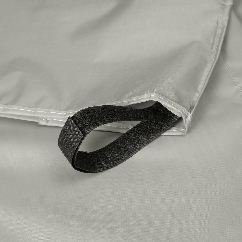 Grey 66 Inch Square Polyester Table and Chair Cover