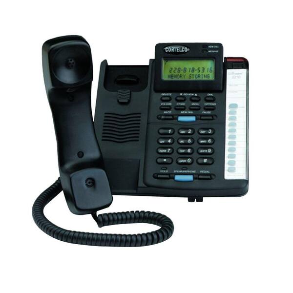 Cortelco Colleague Corded Telephone with Caller ID - Black