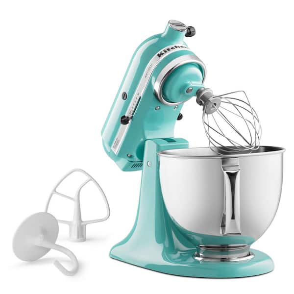 KitchenAid Artisan 5 qt. 10-Speed Metallic Charcoal Stand Mixer With Flat  Beater, Wire Whip and Dough Hook Attachments KSM150PSMC - The Home Depot