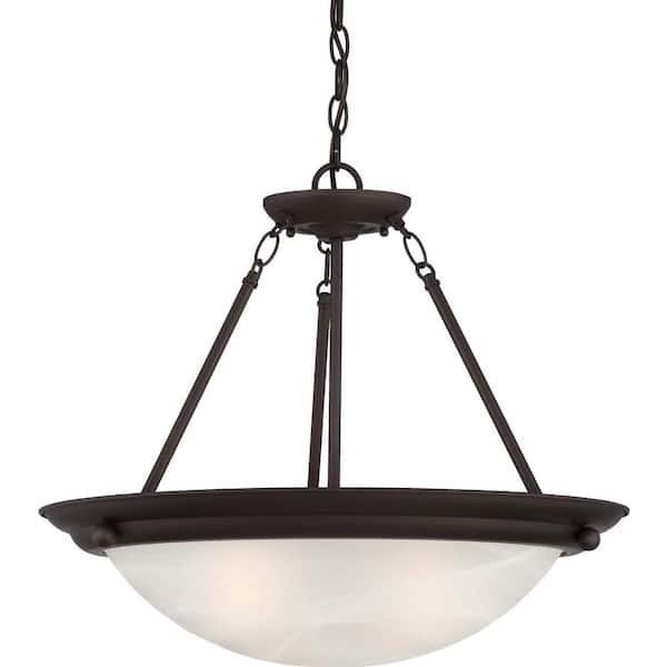 Lunar 3-Light Antique Bronze Interior Pendant