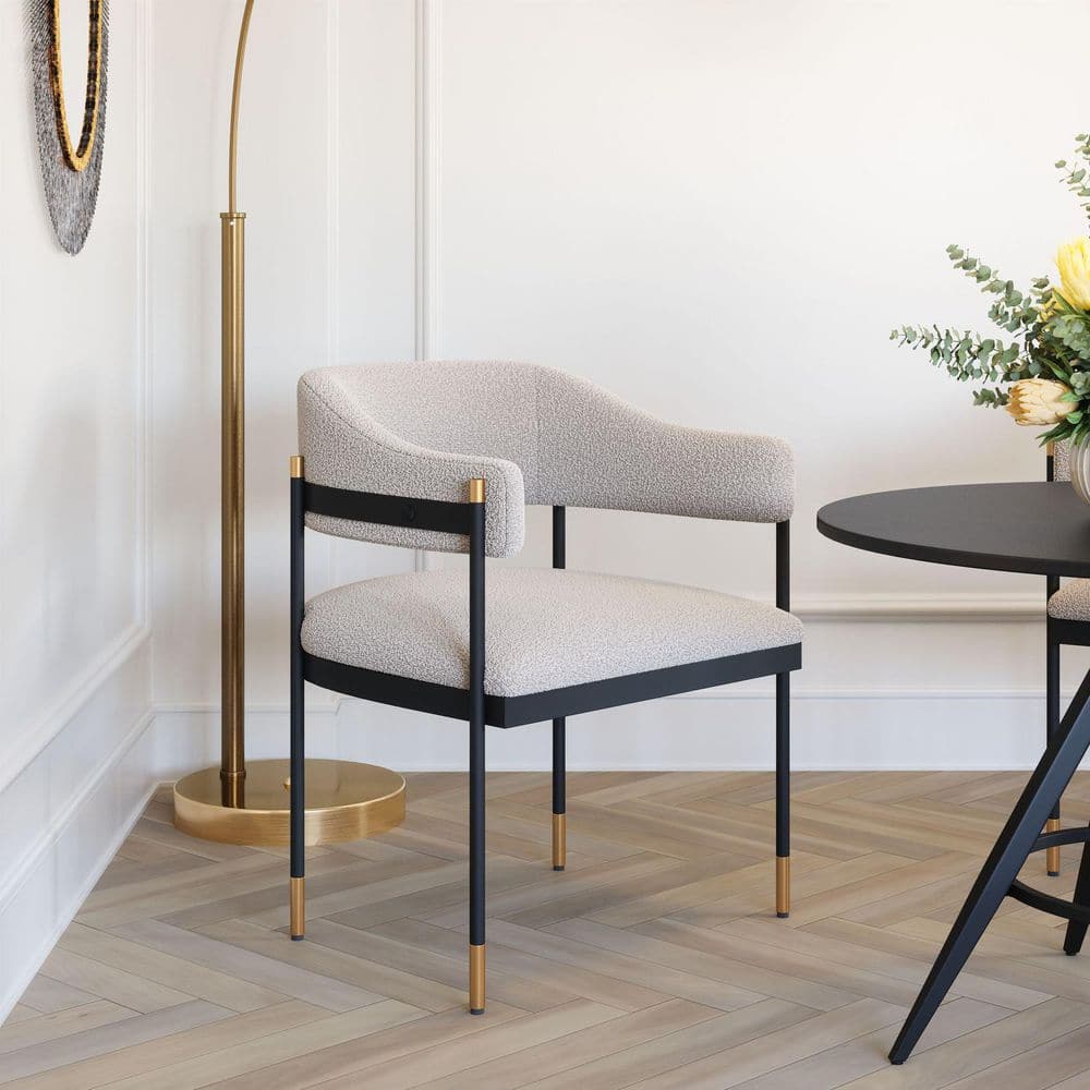 31.5 in.H Gray Keyhole Low Back Armrest Dining Chair Set of 2 price history on PriceWatchPro