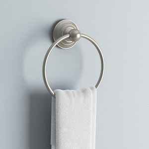 Greenwich Towel Ring in SpotShield Brushed Nickel