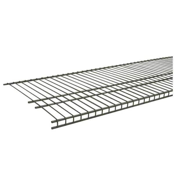 ClosetMaid SuperSlide 96 In. W X 16 In. D Nickel Ventilated Wire Shelf ...